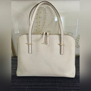 Kate Spade Cream Saffiano Leather Dome Satchel